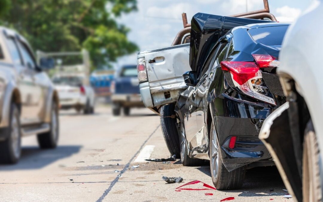 multi-vehicle car accident